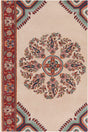 Chandra Allie All301 Cream / Red / Orange / Blue Rugs.