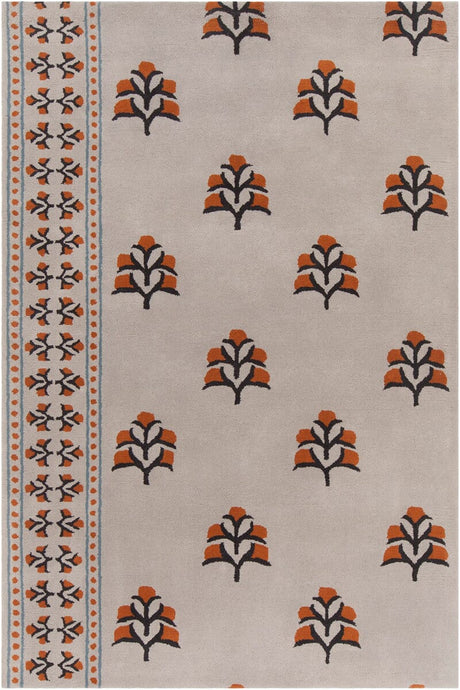 Chandra Allie All302 Beige / Orange / Brown Rugs.