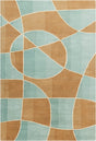 Chandra Allie All37 Brown / Ivory / Blue Rugs.