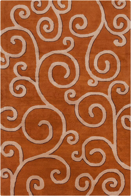 Chandra Allie All51 Rust / Tan / Brown Rugs.