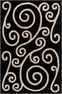 Chandra Allie All67 Black / Beige Rugs.