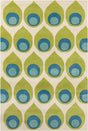 Chandra Allie Ste52175 Blue / Green / Cream Rugs.