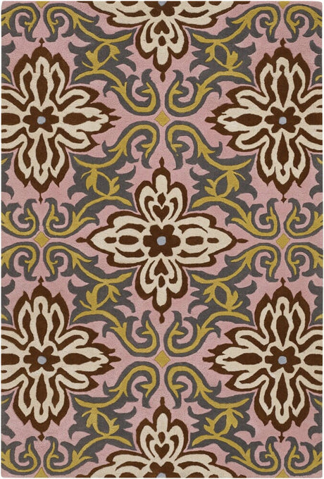 Chandra Amy Butler Amy13203 Multi / Cream / Pink / Yellow Rugs.