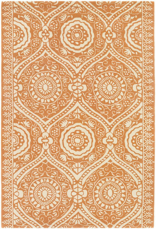 Chandra Amy Butler Amy13225 Orange / Cream Rugs.