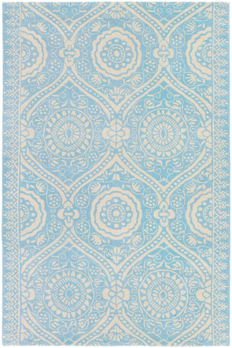 Chandra Amy Butler Amy13226 Blue / Off White Rugs.