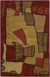 Chandra Antara ant-115 Burgundy Rugs.