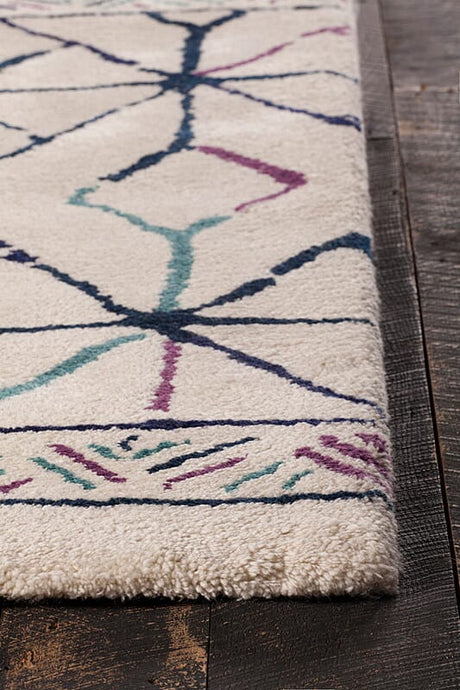 Chandra Arcon Arc33700 Cream / Red / Blue / Black Rugs.
