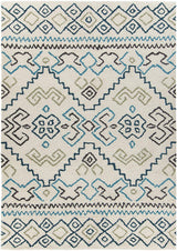 Chandra Arcon Arc33701 Cream / Grey / Blue / Black Rugs.