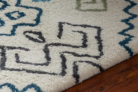 Chandra Arcon Arc33701 Cream / Grey / Blue / Black Rugs.