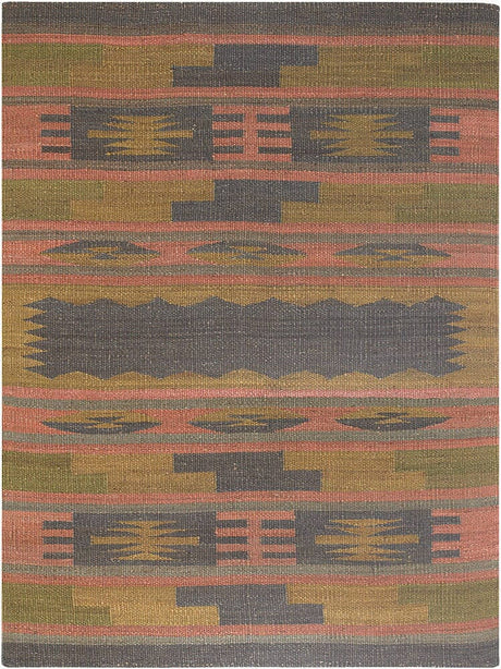 Chandra Arsana Ars9005 Peach / Gold / Smoke Grey / Green Rugs - Chandra - ars9005 - 23