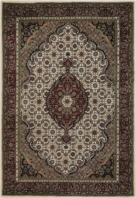 Chandra Arumai Aru12500 Ivory / Green / Burgundy / Black / Brown Rugs - Chandra - aru12500 - 23