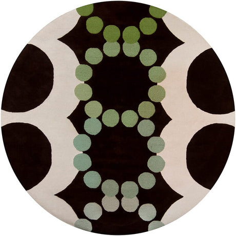 Chandra Avalisa Avl6140 Dark Brown / Green / White Rugs - Chandra - avl6140 - 79rd