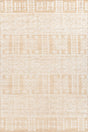 Chandra Ayla AYL-58001 White / Tan rug, flat view