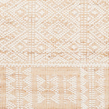 Chandra Ayla AYL-58001 White / Tan rug, close-up detail
