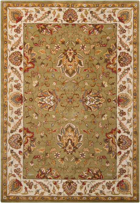 Chandra Bajrang Baj-8003 Green Rugs.