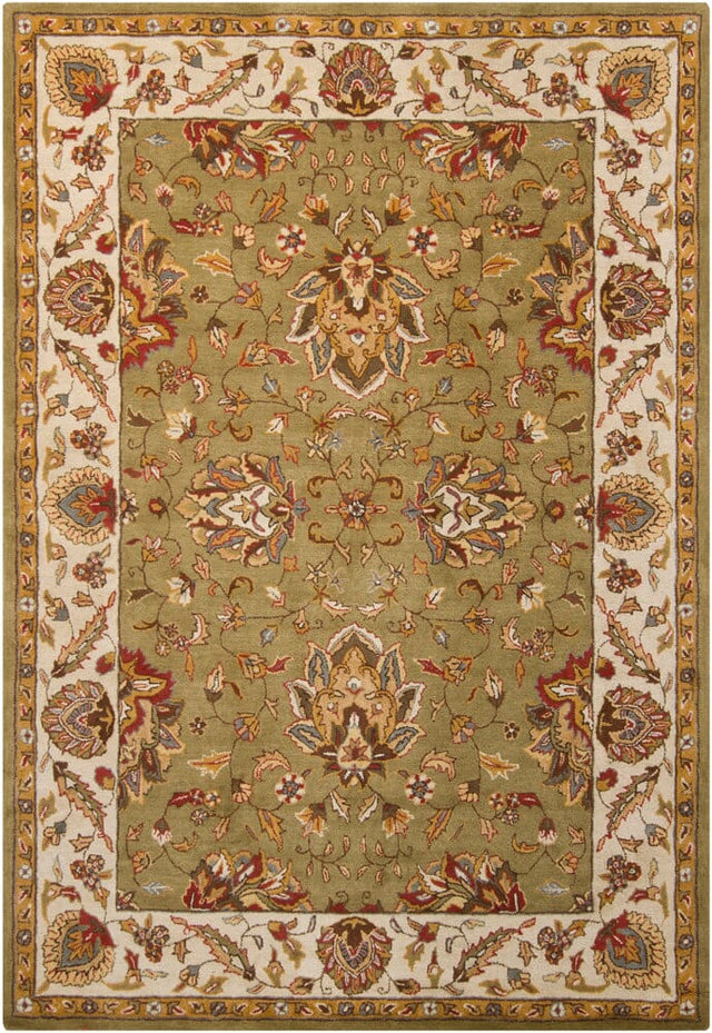 Chandra Bajrang Baj-8003 Green Rugs.