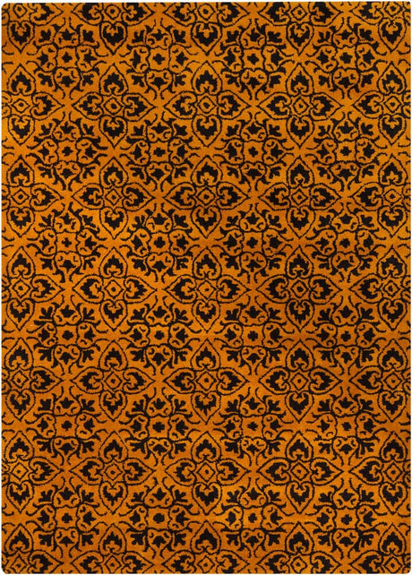 Chandra Bajrang Baj-8015 Dark Gold Rugs.