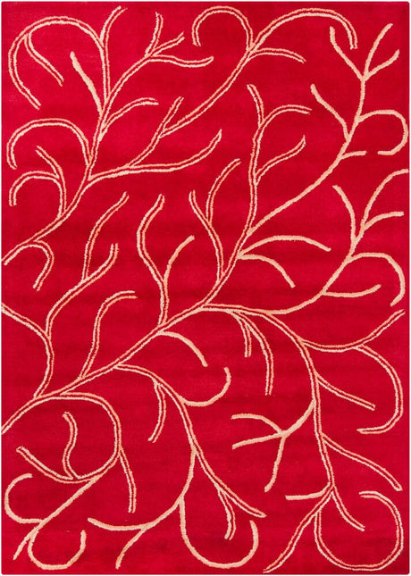 Chandra Bajrang Baj-8019 Red Rugs.