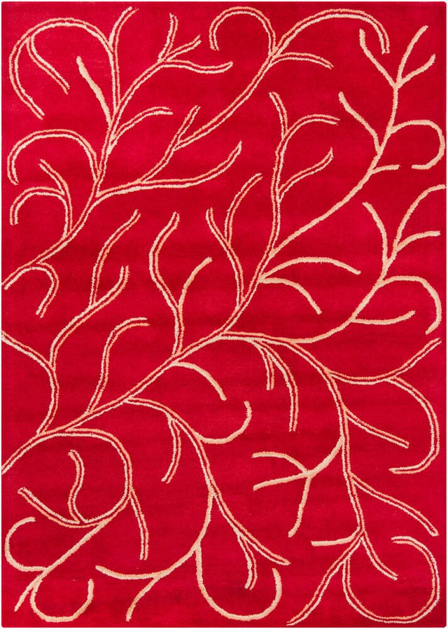 Chandra Bajrang Baj-8019 Red Rugs.