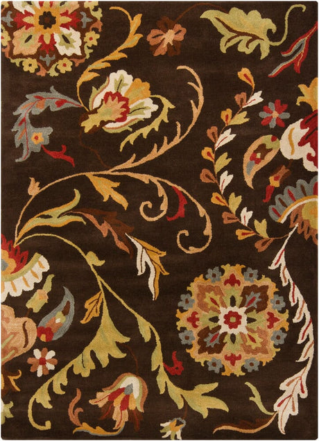 Chandra Bajrang Baj-8020 Brown Rugs.