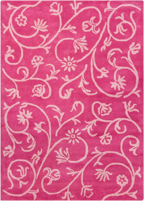Chandra Bajrang Baj-8021 Dark Pink Rugs.