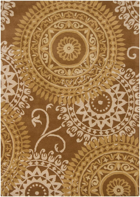 Chandra Bajrang Baj-8025 Brown Rugs.