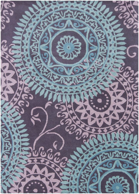 Chandra Bajrang Baj-8026 Purple Rugs.