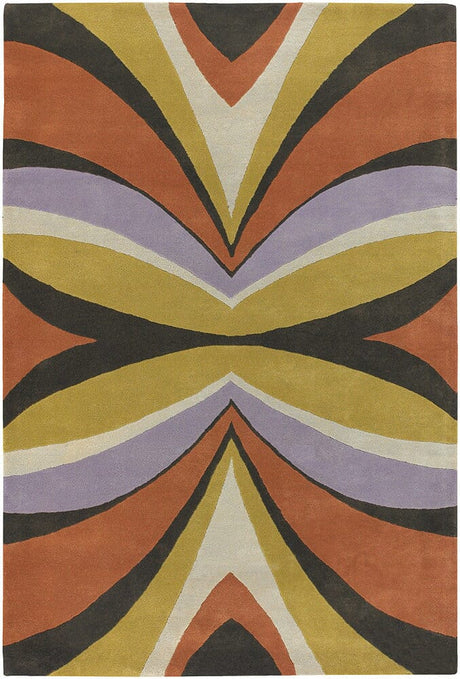 Chandra Bense Garza ben-3004 Orange Rugs.