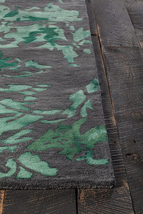 Chandra Brynn Bry42701 Green / Charcoal Rugs.