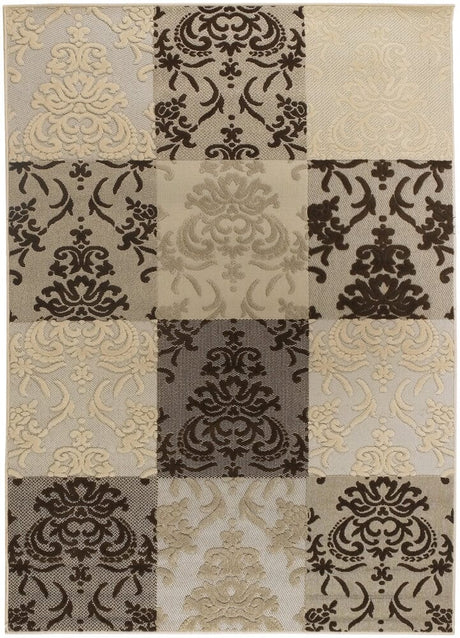 Chandra Calcutta Cal1510 Beige / Brown Rugs - Chandra - cal1510 - 11137