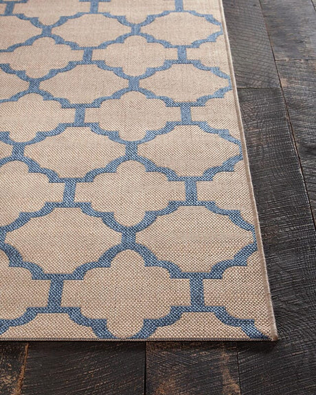 Chandra Calcutta Cal1551 Beige / Blue Rugs - Chandra - cal1551 - 46