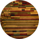 Chandra Chelsea Che1614 Burgundy / Tan / Green / Red Rugs.