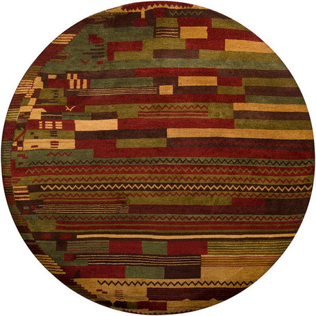 Chandra Chelsea Che1615 Burgundy / Tan / Green / Red Rugs - Chandra - che1615 - 79rd