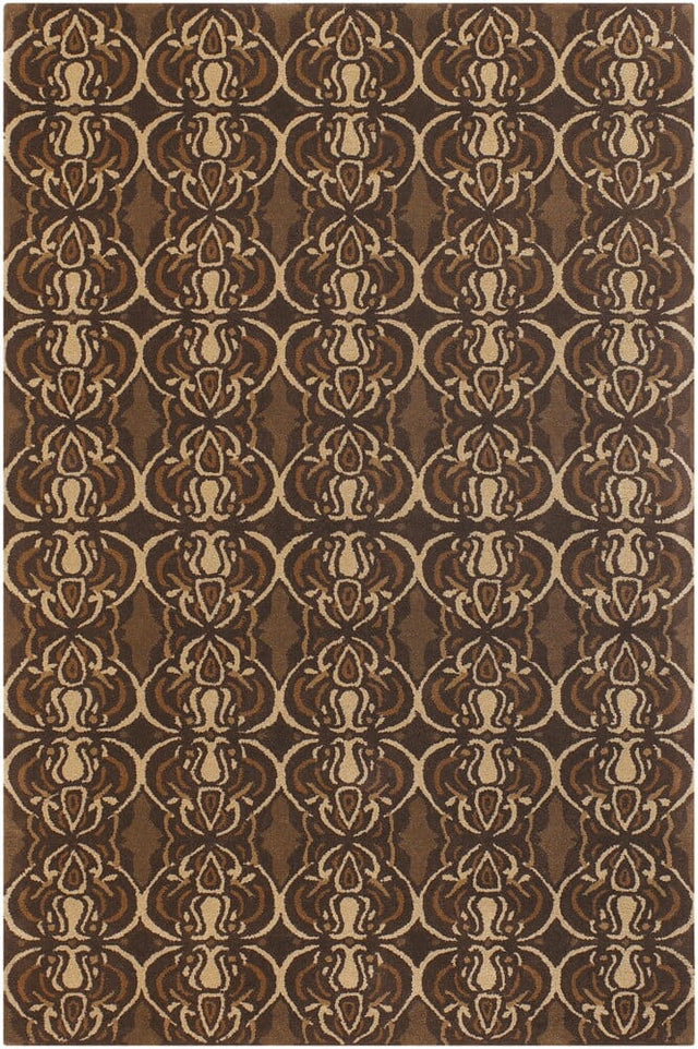 Chandra Condit Con8806 Brown / Gold / Tan Rugs.