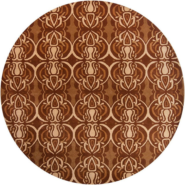 Chandra Condit Con8806 Brown / Gold / Tan Rugs.