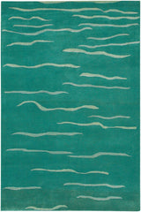 Chandra Daisa dai-15 Green Rugs.