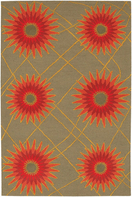 Chandra Daisa Dai12 Red / Orange / Yellow / Grey Rugs - Chandra - dai12 - 576