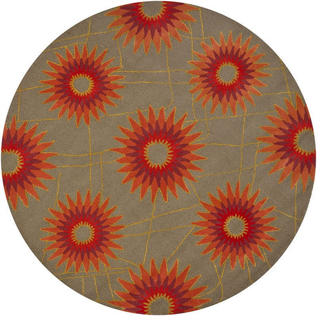 Chandra Daisa Dai12 Red / Orange / Yellow / Grey Rugs - Chandra - dai12 - 576