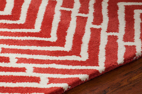 Chandra Davin Dav-25810 Red Rugs.