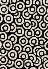 Chandra Davin Dav-25831 Black / Ivory Rugs.