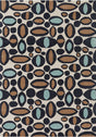 Chandra Davin Dav-25833 Black / Blue / Brown / Cream Rugs.
