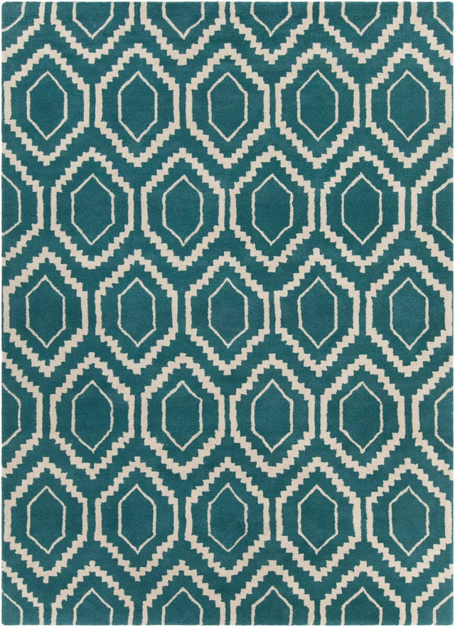 Chandra Davin Dav-25850 Blue / Cream Rugs.