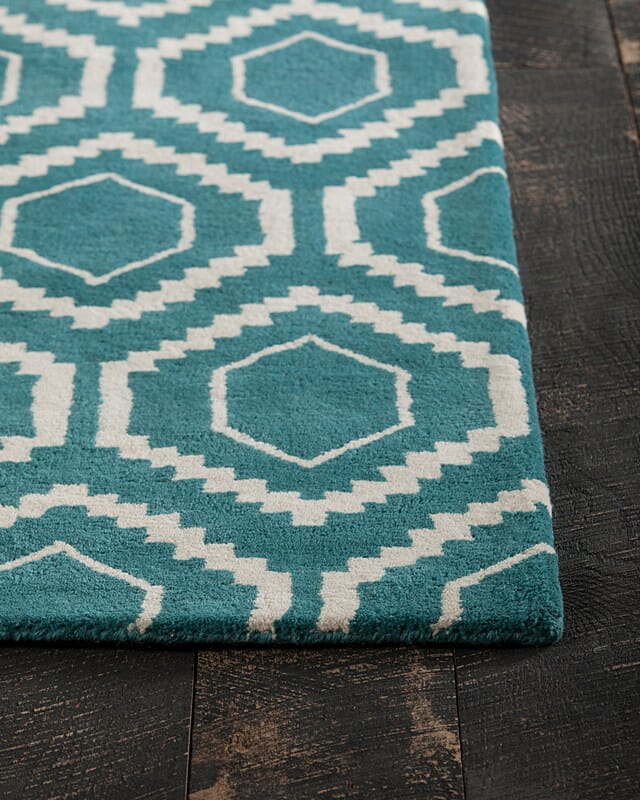 Chandra Davin Dav-25850 Blue / Cream Rugs.