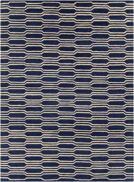 Chandra Davin Dav-25853 Blue / Cream Rugs.