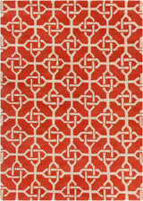 Chandra Davin Dav-25855 Orange / Cream Rugs.