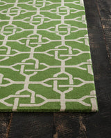 Chandra Davin Dav-25856 Green / Cream Rugs.