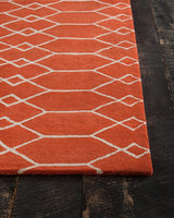 Chandra Davin Dav-25858 Orange / Cream Rugs.