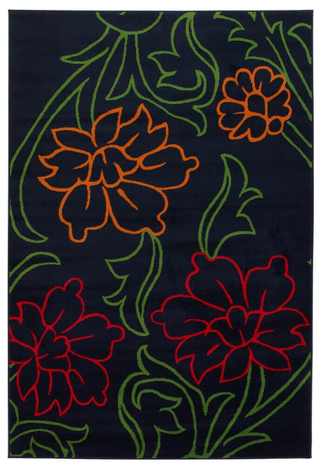 Chandra Dersh Der22405 Black / Green / Orange / Red Rugs - Chandra - der22405 - 58