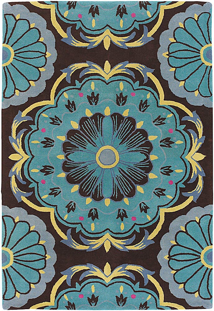 Chandra Dharma dha-7535 Blue Rugs.
