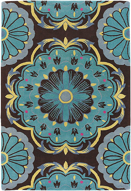 Chandra Dharma dha-7535 Blue Rugs.